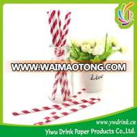 Two Color Striped Paper Straw For Decoration